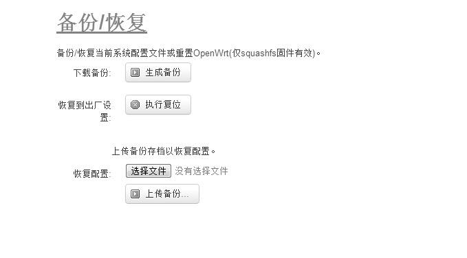 備份恢復