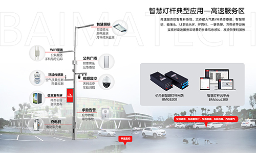 智慧路燈桿在高速服務(wù)區(qū)的應(yīng)用